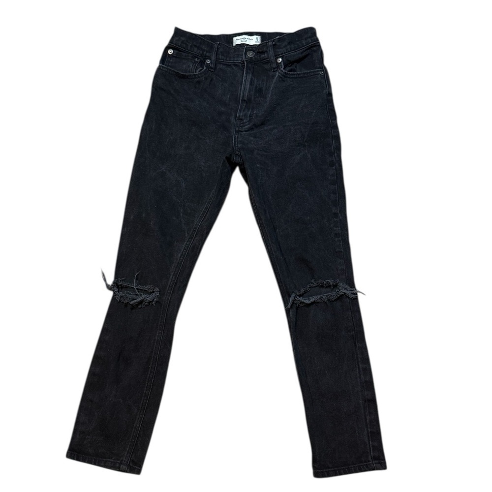 Abercrombie & Fitch The Skinny High Rise Distressed Blue Jeans Women’s 25/0 Reg
